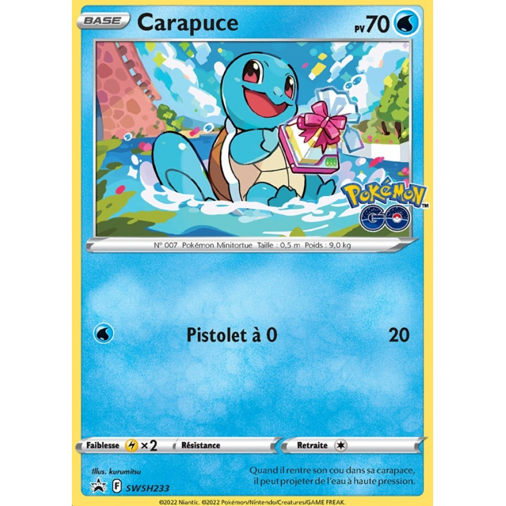 Protèges Cartes Standard Carapuce - Par 65 Pokémon - UltraJeux