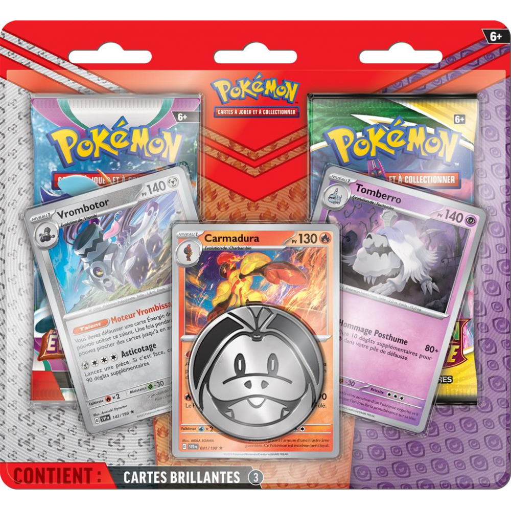 Pack de 3 boosters Pokémon XY12 - Carte à collectionner - Achat