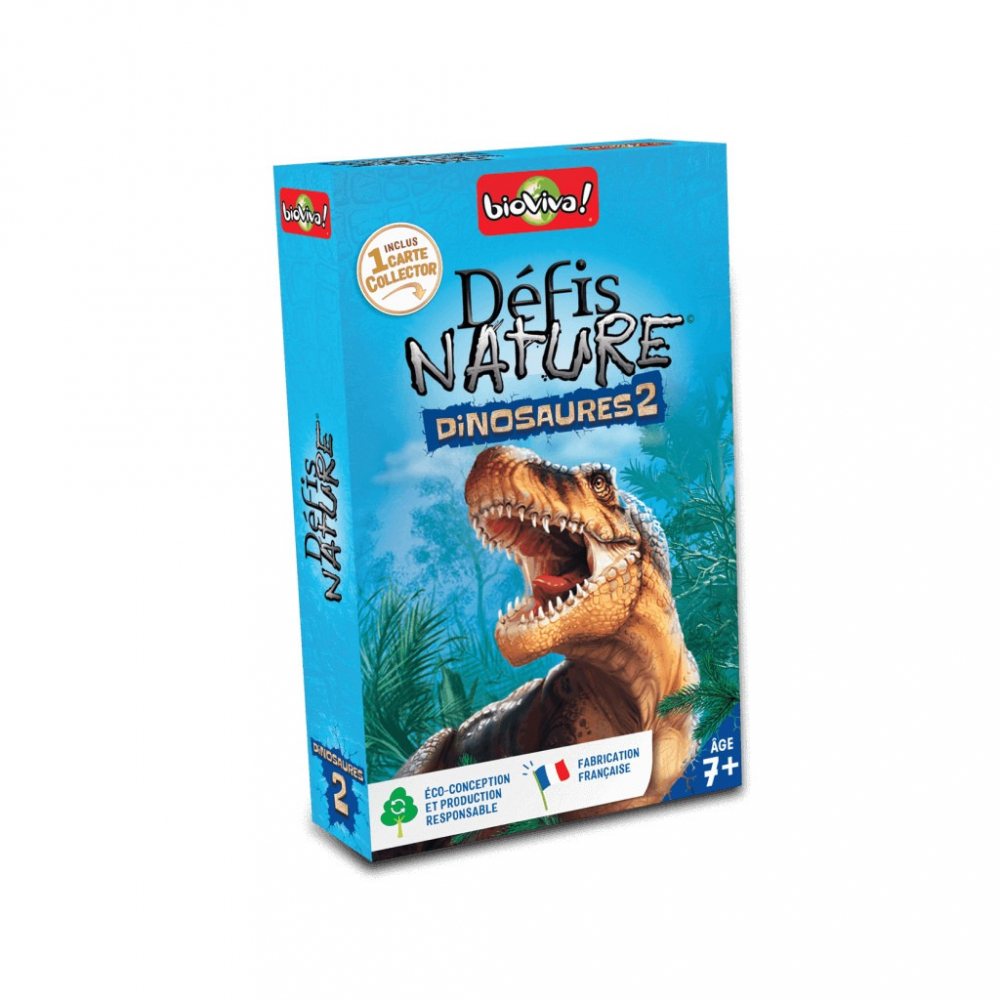 Jeu de Cartes Défis Nature : Dinosaures 2 Enfant - UltraJeux