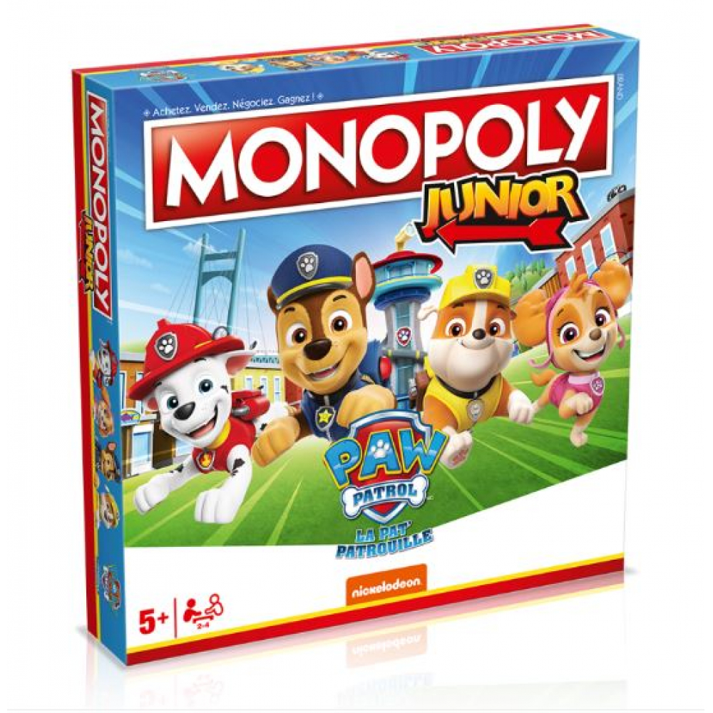 Jeu de Plateau Monopoly Junior - Pat Patrouille - UltraJeux