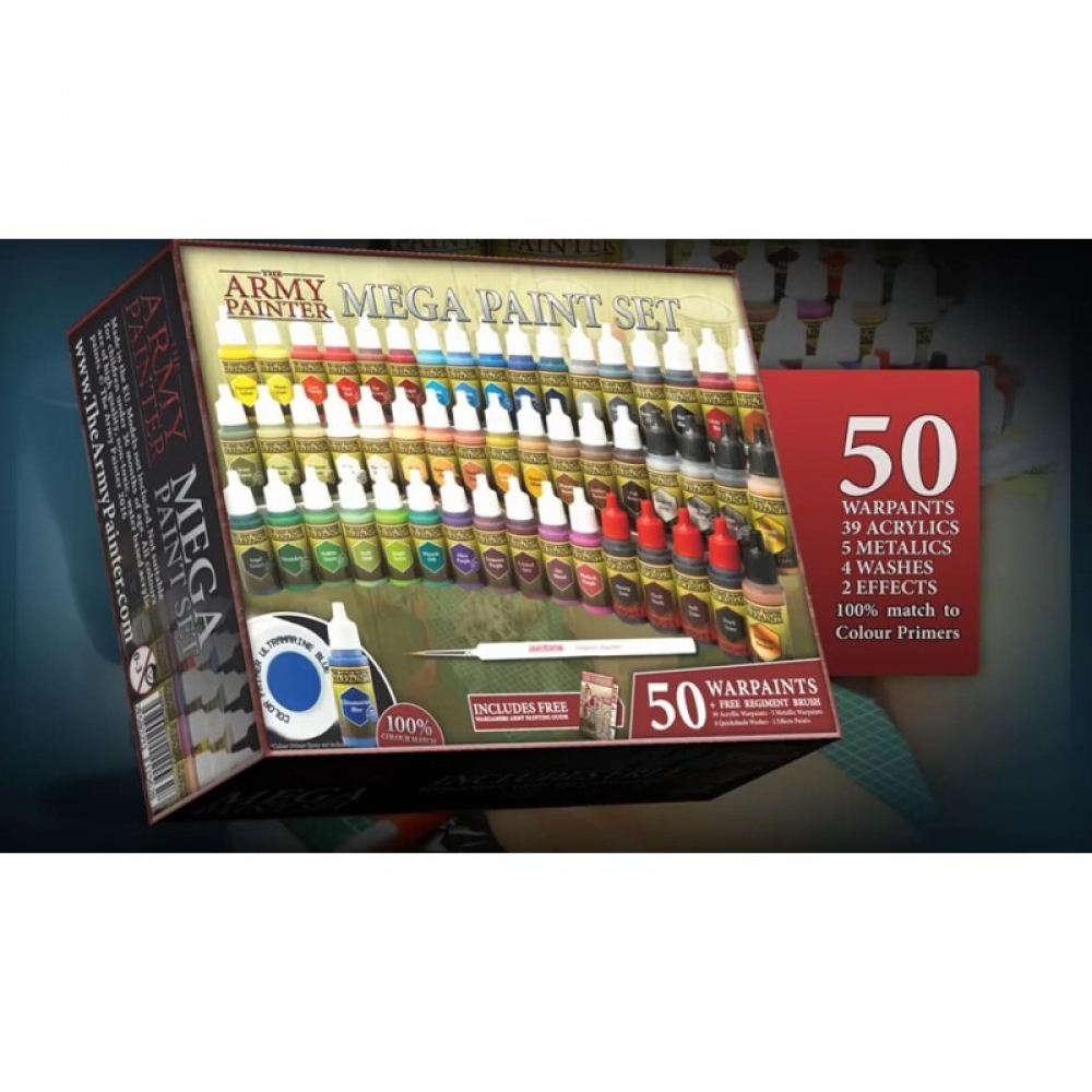 The Army Painter, Mega Brush Set, 10 Wargamers Miniatuurverfkwasten – 3 voor lagen, 2 voor drybrushing, 3 voor details & 2 voor grote modellen The Army Painter, Mega Brush Set, 10 Wargamers Miniatuurverfkwasten – 3 voor lagen, 2 voor drybrushing, 3 voor details & 2 voor grote modellen