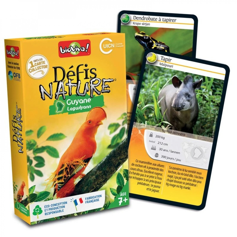 Défis Nature – Herausforderungen Natur – Kleine Savanne – Kartenspiel Für Kinder Ab 5 – 34 Karten