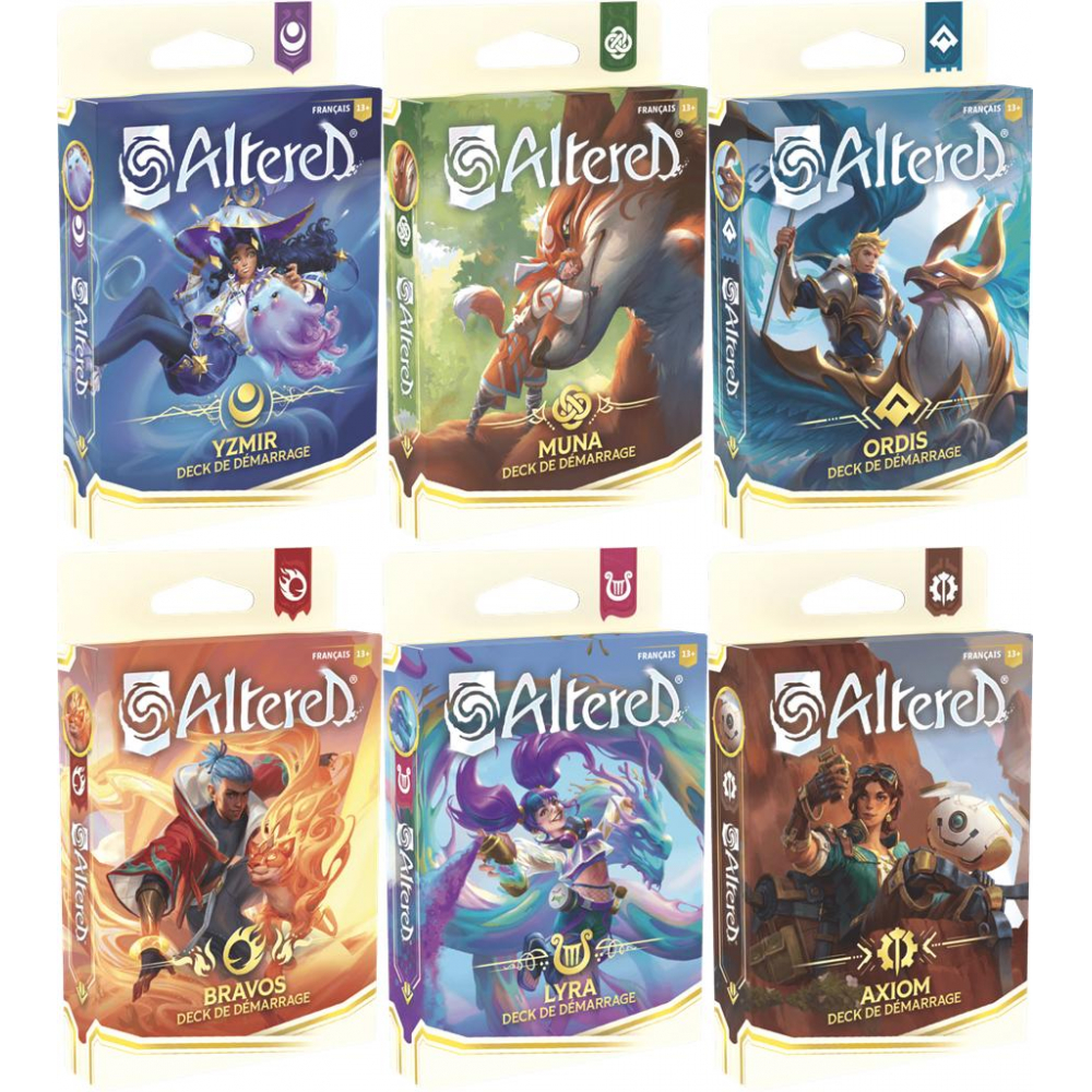 Lot de 6 Decks de Démarrage - Decks Préconstruits - Altered - Cartes à
