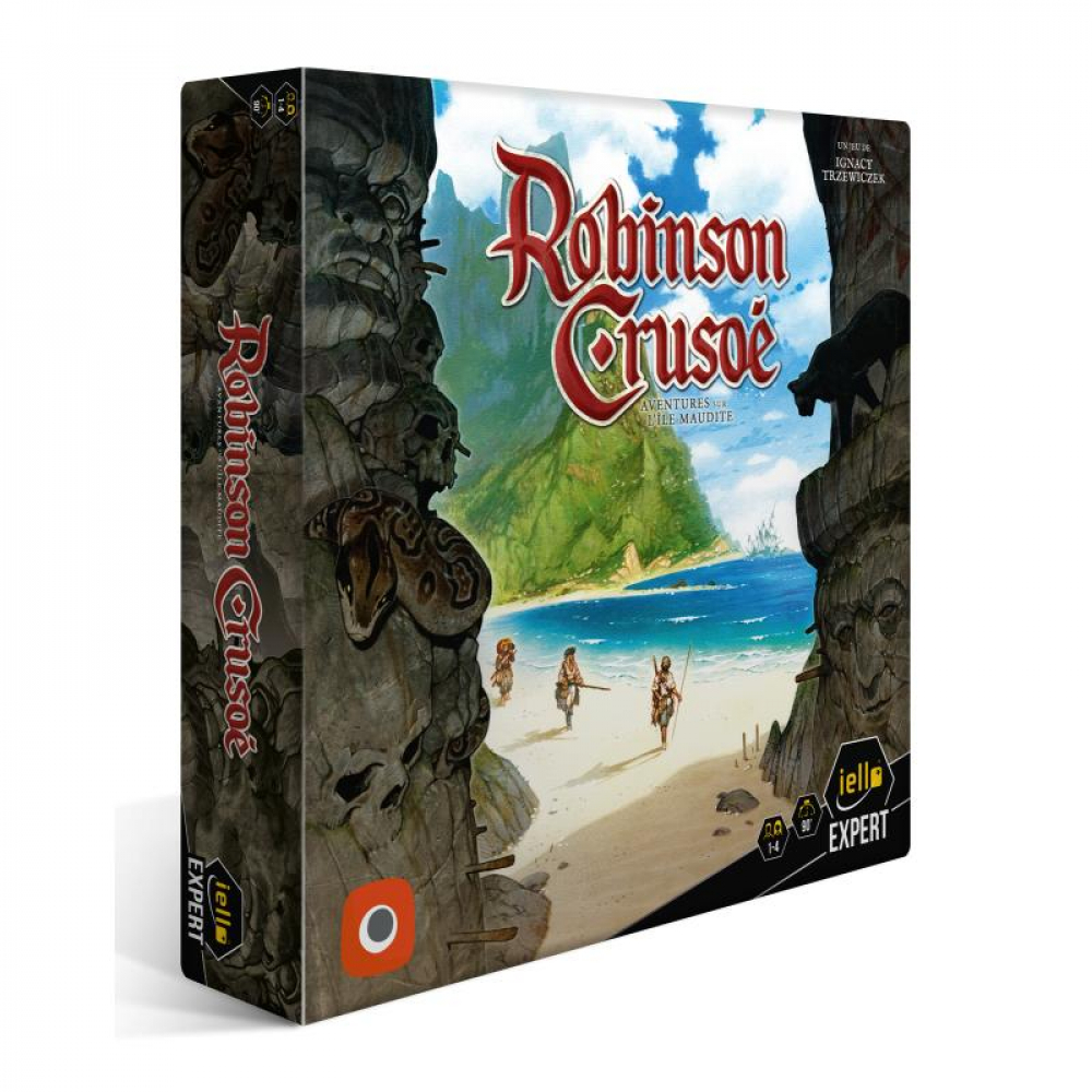Edge | Robinson Crusoé Aventures sur l'île maudite | Jeu de société | À partir de 14 ans | 1 à 4 joueurs | 1 à 2 heures