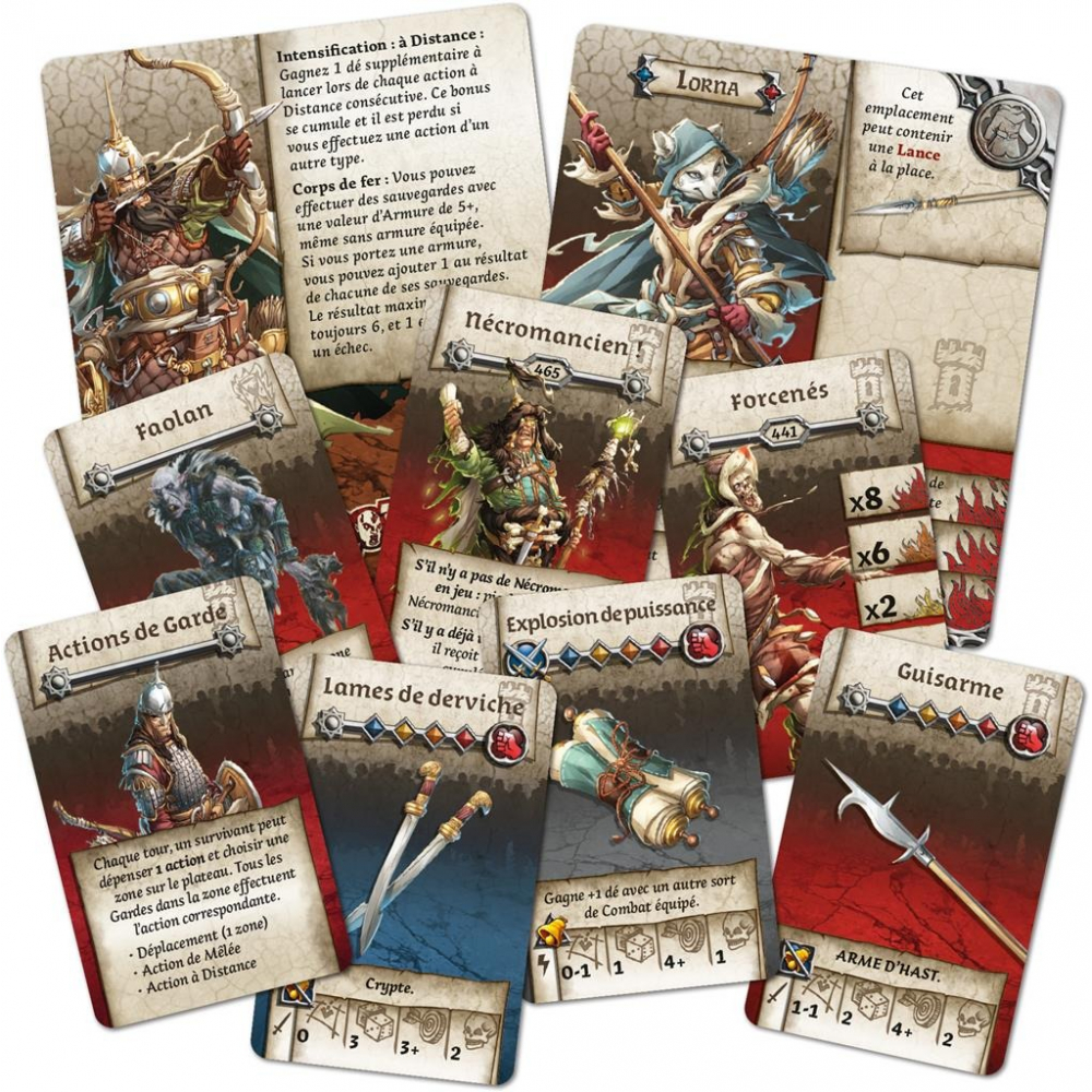 Lot De 8 Trackers + 1 Base Pour Zombicide White Death - Pièces De Jeu D'occasion