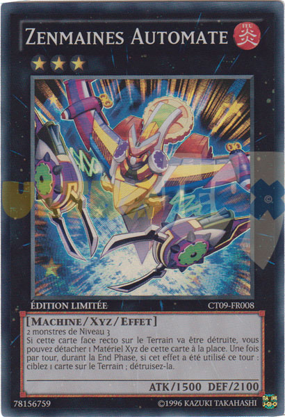 Yu-Gi-Oh! Karte „Aufziehbare Zenmaines“ (Super Rare) – CT09-EN008 Promo