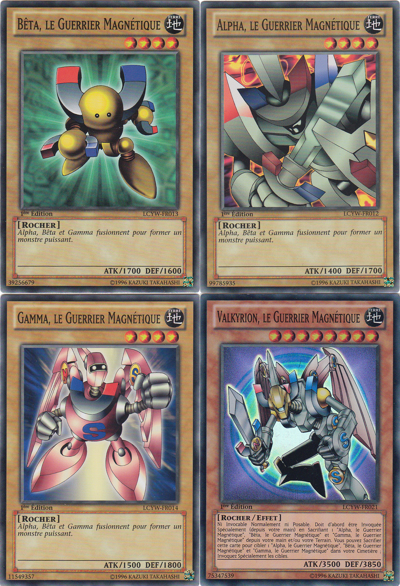 Pack " Alpha, Beta, Gamma Et Valkyrion " Français De 4 Cartes YuGiOh! UltraJeux