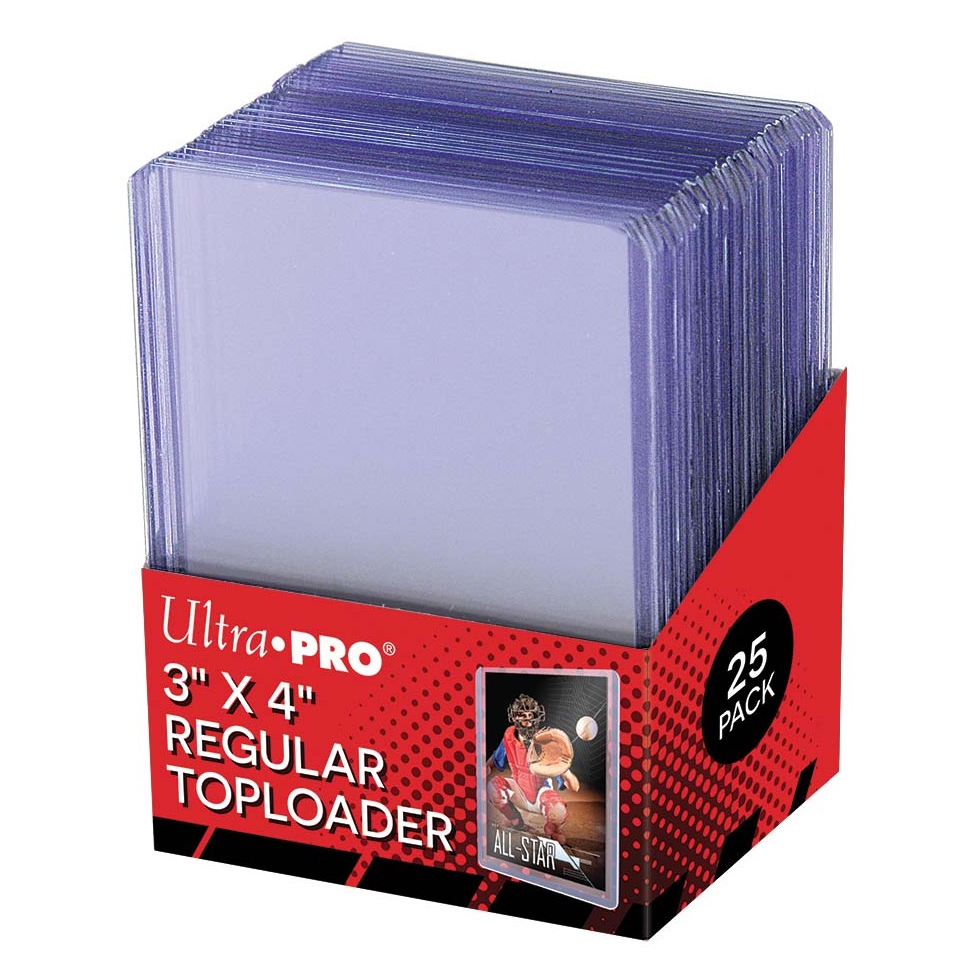 Protèges Cartes Standard Toploader Transparent Regular Ultra Clear Par 25 -  UltraJeux