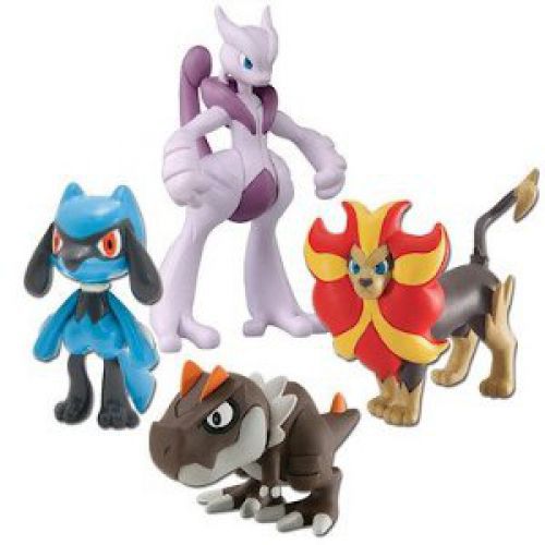 produit 9667 figurines pokemon pokemon x et y mega mewtwo x nemelios male ptyranidur et riolu