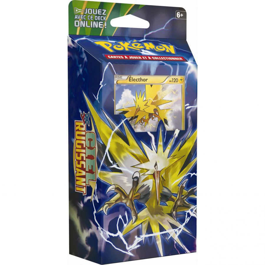 produit 9765 deck pokemon xy ciel rugissant electhor orage foudroyant