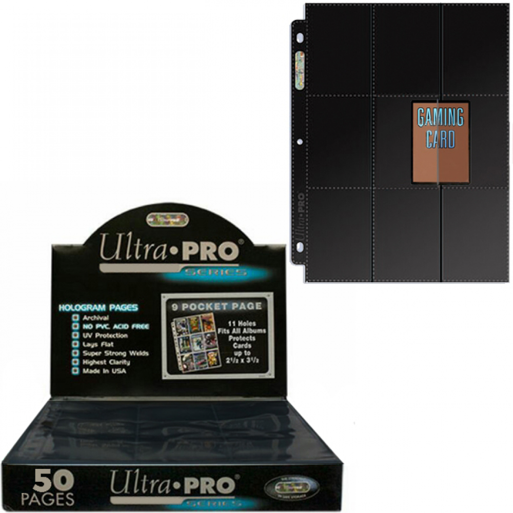 Classeur de rangement Ultra Pro feuille pour 360 cartes à jouer JCC Bleu ou Noir 