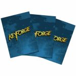 Protèges Cartes Standard KeyForge 40 Pochettes Logo Keyforge Bleu