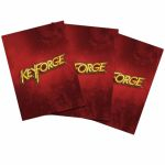 Protges Cartes Standard KeyForge 40 Pochettes Logo Keyforge Rouge