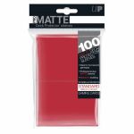 Protges Cartes Standard  Sleeves Ultra-pro Standard Par 100 Rouge Matte