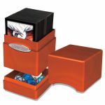 Deck Box  Satin Tower Deck Box Hi-Gloss Pumpkin ( Compartiment avec D )
