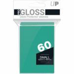 Protges Cartes Format JAP  Sleeves Ultra-pro Mini Par 60 Vert Aquatique