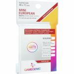 Protèges cartes Spéciaux  Matte Board Game Sleeves - Mini European (46x71) par 50 Anti-Reflets