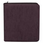 Portfolio  UltraPro - Premium Pro-binder ZIPPERED SUEDE - Amthyste - 480 Cases (20 Pages De 12) 