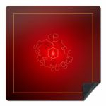 Tapis de Jeu Classique Tapis de jeux - Wogamat - 92x92 - Rouge