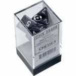 Ds Jeu de Rle Chessex - Set de 7 ds - Assortiments Jeux de Rles - Opaque - Noir/Blanc
