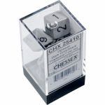Ds Jeu de Rle Chessex - Set de 7 ds - Assortiments Jeux de Rles - Opaque - Gris/Noir