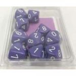 Ds Jeu de Rle set de 10 ds 10 units Violet/Blanc