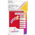 Protèges Cartes Format JAP  Protège-cartes Gamegenic - 60 Japanese Prime Sleeves - rouge