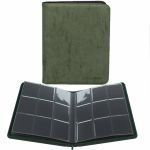 Portfolio  Ultra Pro - Zippered Suede 9-Pocket Premium Pro-Binder - Emerald