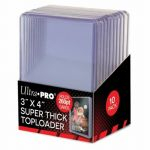 Protges Cartes Standard  Ultra Pro - 3" x 4" Super Thick 260pt Toploader (Lot de 10)