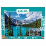 Réflexion Puzzle Ushuaïa- Lac de Moraine 1000 PCS & Lac Maligne 500 PCS