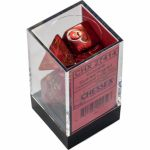 Ds Jeu de Rle Chessex - Set de 7 ds - Assortiments Jeux de Rles - Scarab - Scarlet/Or