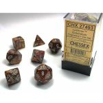 Ds Jeu de Rle Chessex - Set de 7 ds - Assortiments Jeux de Rles - Lustrous - Or/Argent