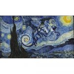Tapis de Jeu Jeu de Rle Dragon Shield - Starry Night : Playmat + Tube