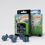 Ds Jeu de Rle Set de Ds Lama Scintillant - Paillet Bleu Fonc & Blanc