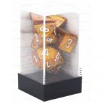 Ds Jeu de Rle Chessex - Set de 7 ds - Assortiments Jeux de Rles - Glitter - Or / Argent