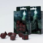 Ds Jeu de Rle Set de Ds Runique - Noir & Rouge
