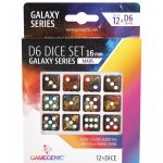 Dés  Galaxy series - Mars - Set de 12 dés de 6