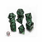 Ds Jeu de Rle Set de Ds L'Appel de Cthulhu - Noir et Vert 