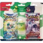 Coffret Pokémon Duopack 2 Boosters - EV02/EB09 - Ecarlate et Violet + Gomme Olivini