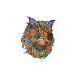 Rflxion Placement Rainbow - Puzzle en Bois - Chat Pirate