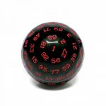 Ds Jeu de Rle D 100 faces noir et rouge