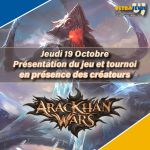 Jeu de Plateau Aventure Billet soire "AracKhan Wars" - 19h30-23h - Jeudi 19 Octobre