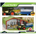   Starlux - Macfarm : Agriculture Tracteur CLAAS avec remorque + Laiterie