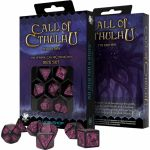 Ds Jeu de Rle Set de Ds L'Appel de Cthulhu - 7eme Edition Noir et Magenta