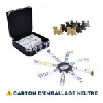 Boite de Domino Mexican Train - Valise Noire