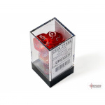 Boite de Chessex - Set de 7 dés - Assortiments Jeux de Rôles - Nebula - Red/Silver - CHX27554