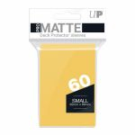 Protges Cartes Format JAP  Sleeves Ultra-pro Mini Par 60 Jaune (Yellow) Matte