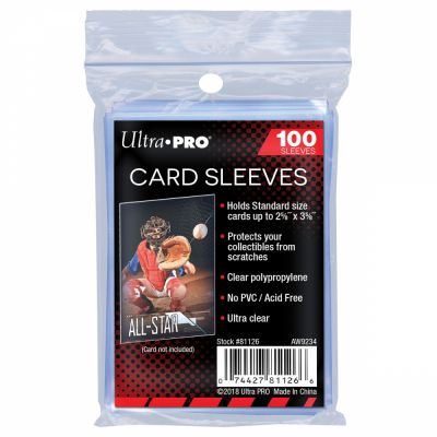 Protges Cartes Standard  Card Sleeves Ultrapro - Transparent par 100
