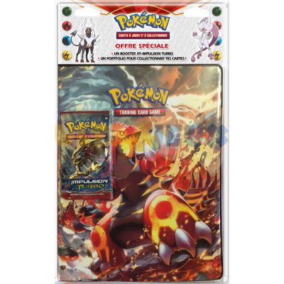Portfolio Pokmon Primo Groudon Ex (10 Pages De 9 Cases) + 1 Booster  Impulsion Turbo