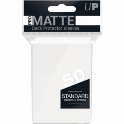 Protèges Cartes Standard  Sleeves Ultra-pro Standard Par 50 Blanc Matte